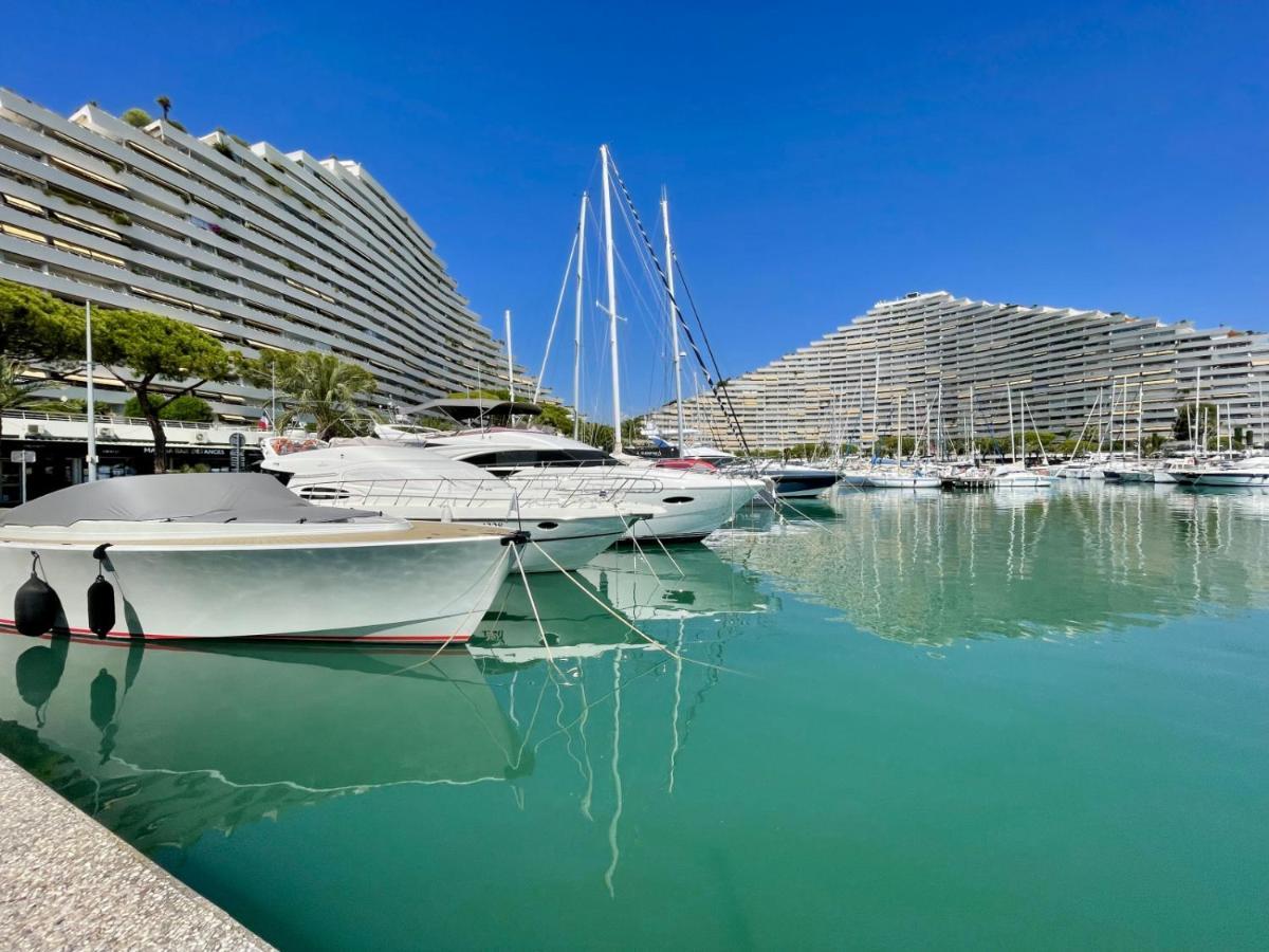 #41 Marina Riviera Bay - Marine Baie Des Anges - Studio Vue Mer Et Port Villeneuve-Loubet Eksteriør billede